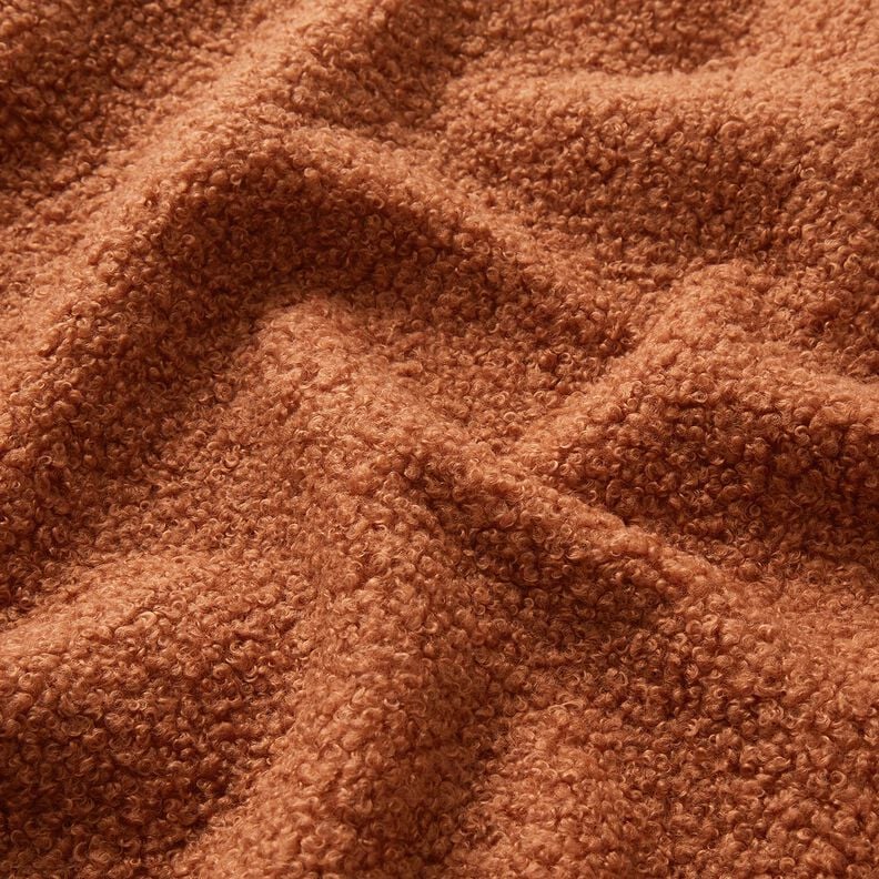 Bekledingsstof Teddy zacht – terracotta,  image number 2