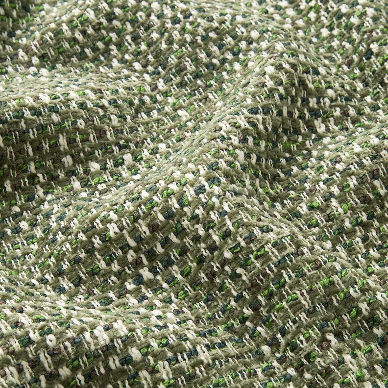 Bekledingsstof kleurrijke bouclé-look – donkergrenen/creme,  image number 2
