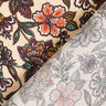 Viscosesatijn paisley bloemen – cashew,  thumbnail number 4