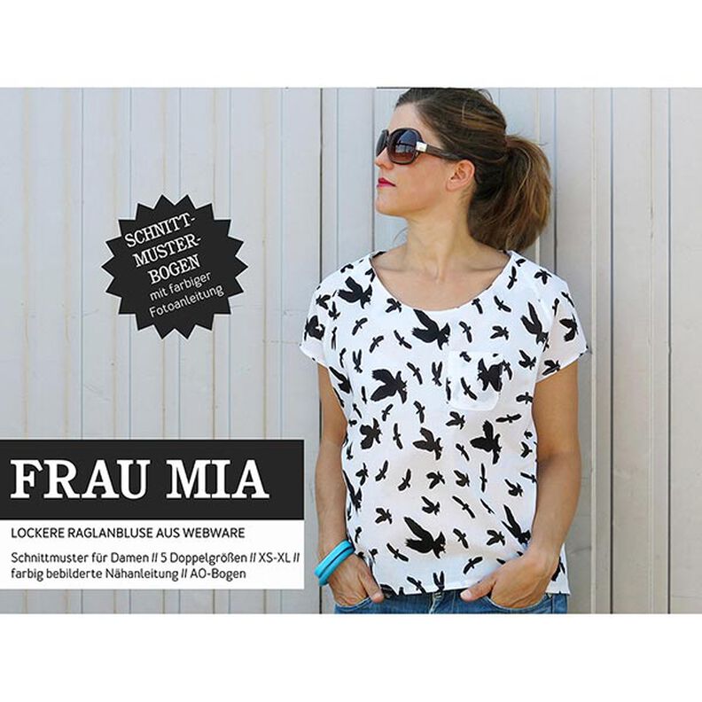 FRAU MIA - losse raglanblouse, Studio Schnittreif | XS - XL,  image number 1