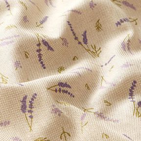 Decostof Half panama Lavendel – natuur/lavendel, 