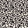 Viscosejersey abstracte penseelstreken – creme/zwart,  thumbnail number 1