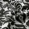 Jacquard jersey ornamenten – zilver metallic/zwart,  thumbnail number 3