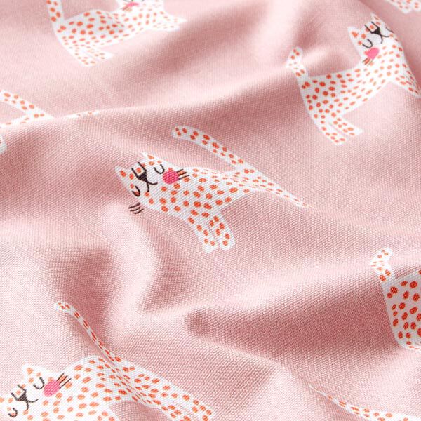 Decostof Half panama Katten – roze, image number 2