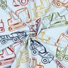 French Terry sommersweat Bouwvoertuigen| Poppy Fabrics – babyblauw/marineblauw,  thumbnail number 3