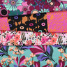 Viscosestof stretch Spring Garden | Nerida Hansen – aquablauw/bordeauxrood,  thumbnail number 5