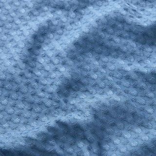 Katoen-jacquard wafelstructuur – jeansblauw, 