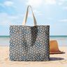 Decostof Half panama abstract luipaardpatroon – blauw/cashew,  thumbnail number 8