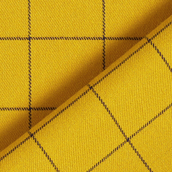 Viscosemix stretch ruiten – mosterd/zwart, image number 4