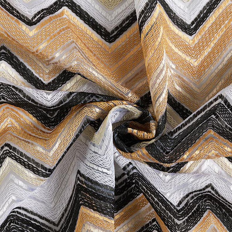 Tule Zigzag – lichtbruin/zwart, image number 4