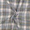Doorgestikte stof Flanel Ruit | Poppy Fabrics – grijs,  thumbnail number 3