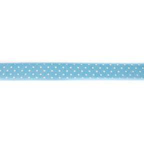 Webband Chambray Stippen – licht turkoois, 