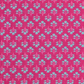 <h2>Katoenen Voile Bloemenwaaiers, roze &ndash; licht & bedrukt</h2>, 