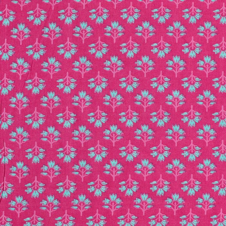 <h2>Katoenen Voile Bloemenwaaiers, roze &ndash; licht & bedrukt</h2>,  image number 1