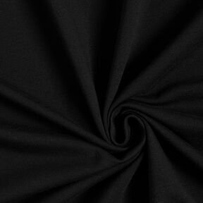 Licht katoenen sweatstof effen – zwart, 