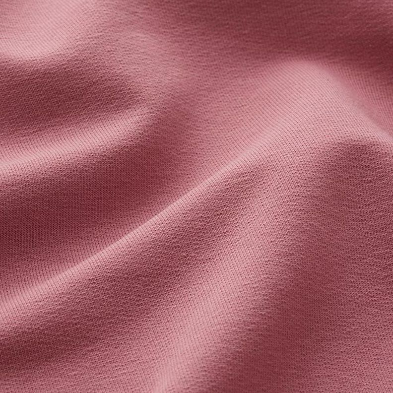Lichte French Terry effen – donker oudroze,  image number 4