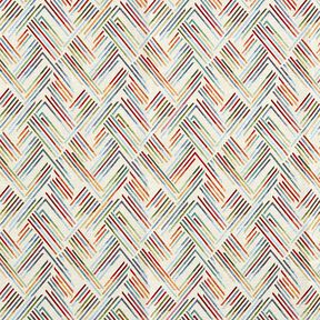 Decostof Gobelin Zigzag lijn – lichtbeige/blauw, 