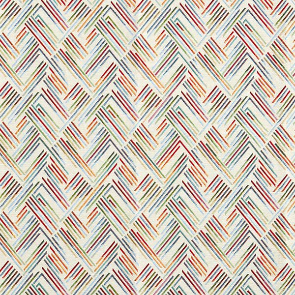 Decostof Gobelin Zigzag lijn – lichtbeige/blauw,  image number 1