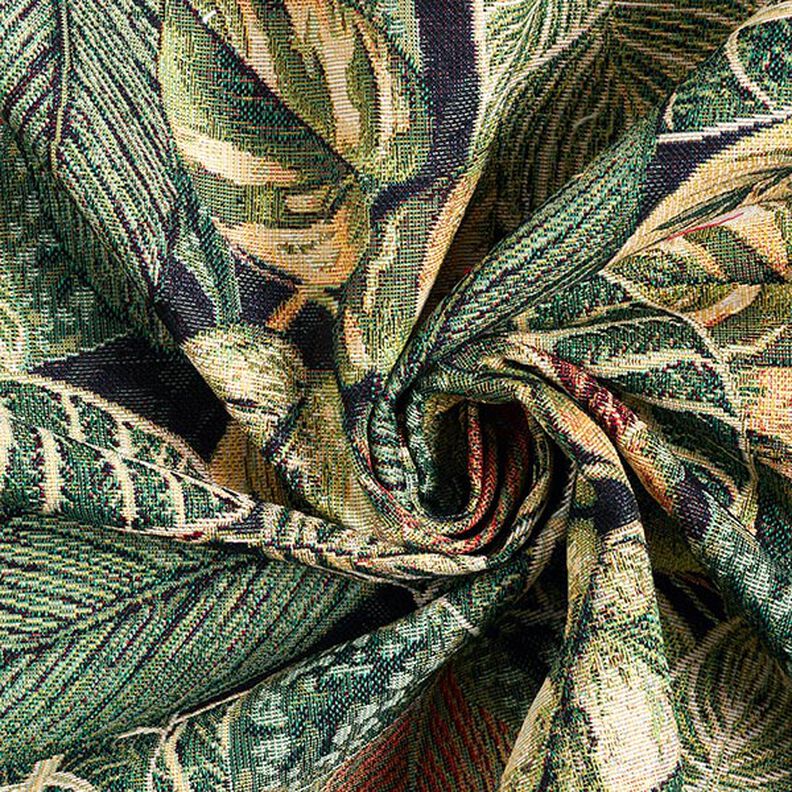 Decostof Gobelin Palmbladeren – donkergroen,  image number 3