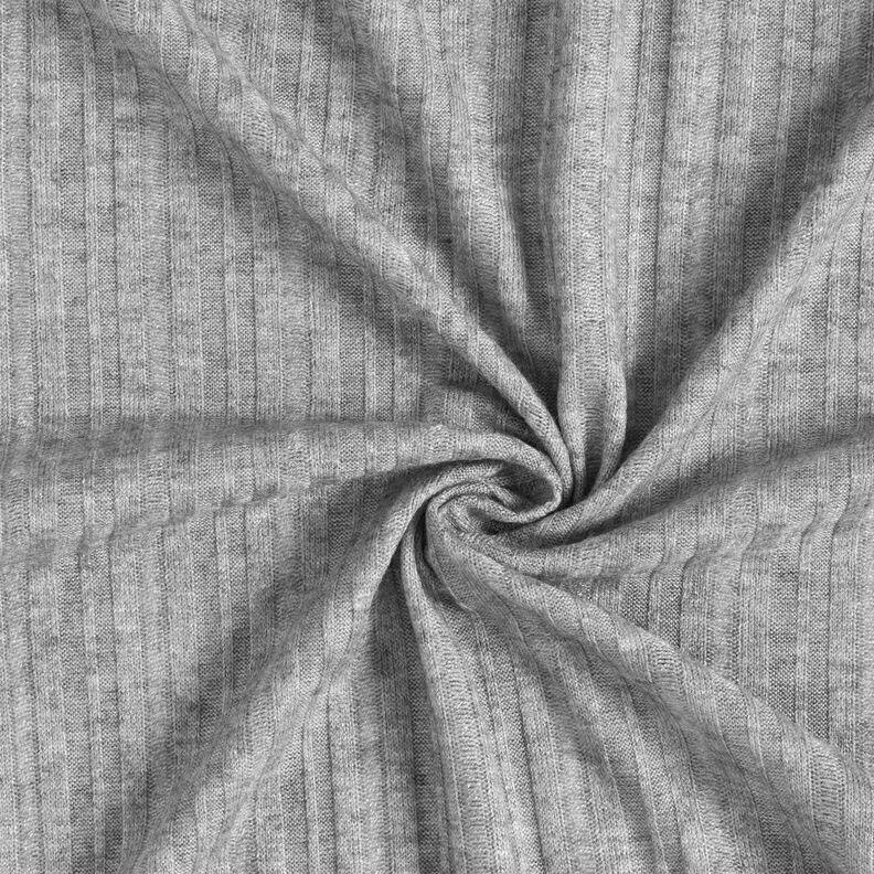 Geribde tricot melange – lichtgrijs, image number 4