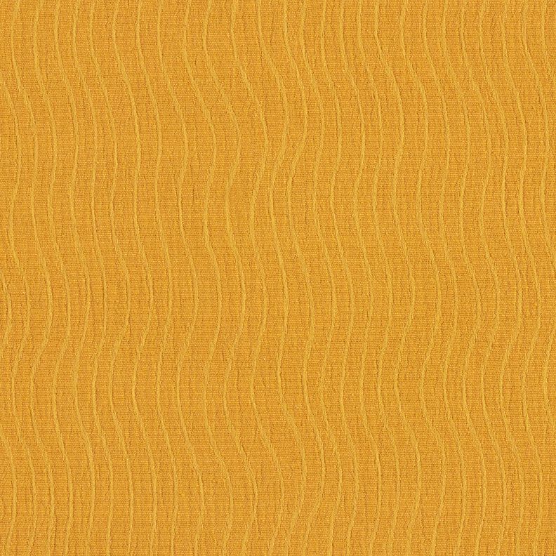Linnen-katoen-mix Jacquard Golvenmotief – currygeel,  image number 3