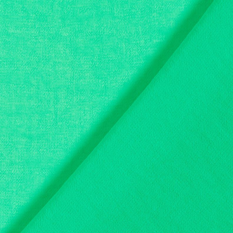 Crêpe chiffon Effen – smaragdgroen,  image number 3