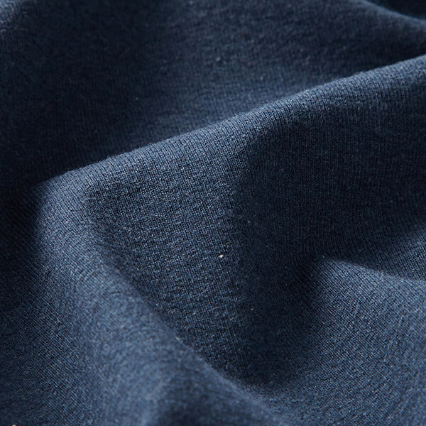 Gerecycleerde jersey-katoen-mix – jeansblauw, image number 2