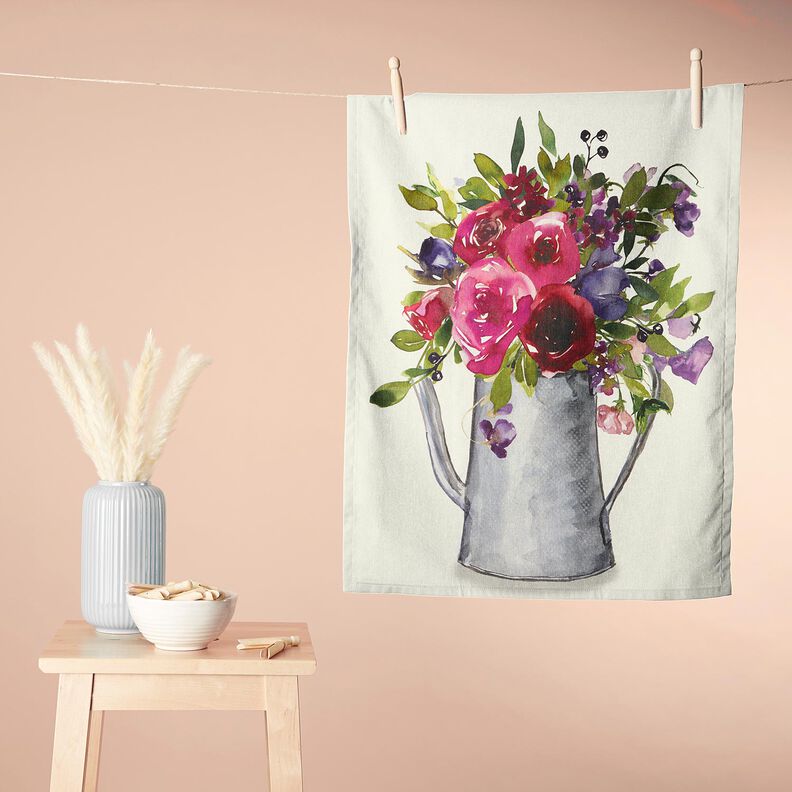 Decopaneel Keper Aquarel bloemen – ivoor/bessen,  image number 8