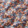 Katoenen stof Popeline Kleine bloesems – indigo/licht oudroze,  thumbnail number 2