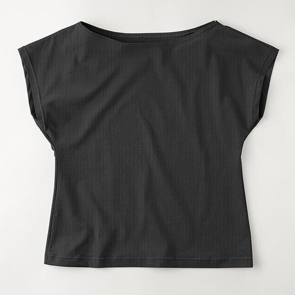Lichtgewicht sport piqué jersey – zwart,  image number 5