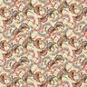 Katoenen stof Popeline abstracte ginkgo – licht kaki/terracotta,  thumbnail number 1