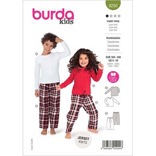 Combinatie | Burda 9250 | 104-140, 