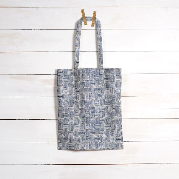 Decostof half panama Strepen – marineblauw, image number 11