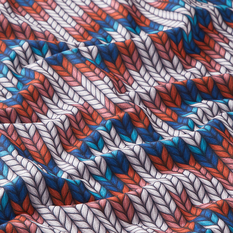 SHIELD PRO Antimicrobiële jersey Knit – koningsblauw/rood | Albstoffe,  image number 2