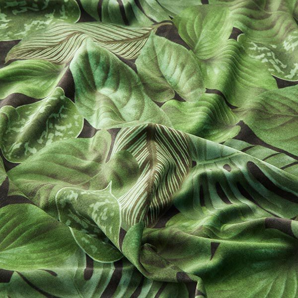 Decoratiefluweel Premium Planten struikgewas – groen,  image number 2