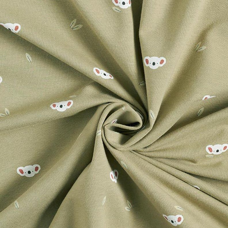 Katoenjersey Koalakoppen – pistache,  image number 3