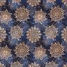 French Terry sommersweat Mandala | Glitzerpüppi – marineblauw/perzik,  thumbnail number 1