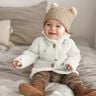 Teddy pluche geborduurde harten | Poppy Fabrics – ivoor/roos,  thumbnail number 5