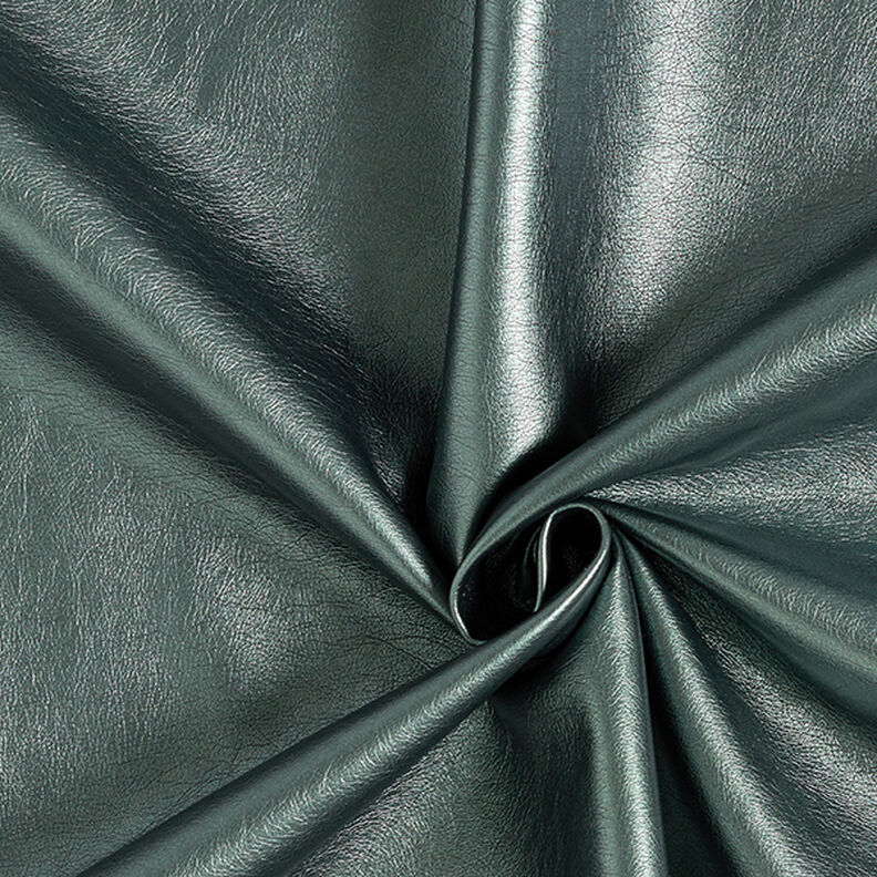 Imitatieleer Metaalglans – donkergroen,  image number 1