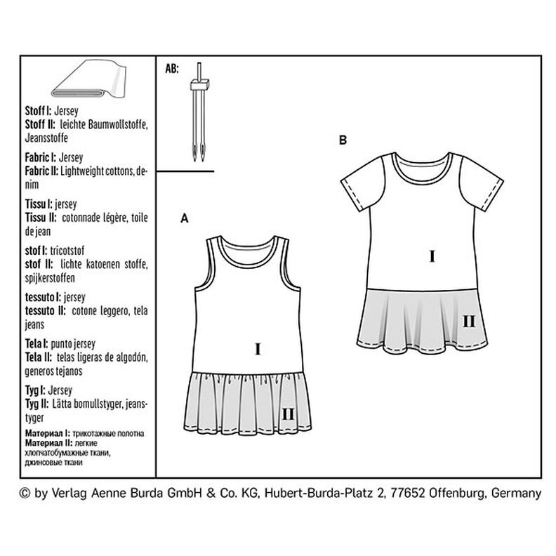 Meisjesjurken, Burda 9341 | 92 - 122,  image number 9