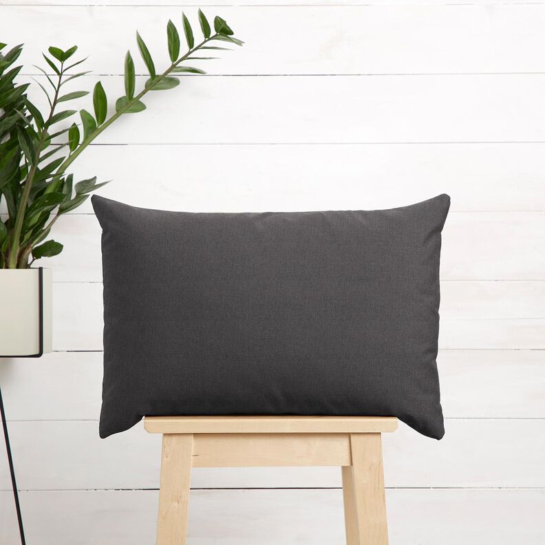 Outdoorstof Canvas Effen – anthraciet, image number 6