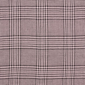 Viscosestof Glencheck &ndash; oudroze/zwart | Stofrestant 50cm, 