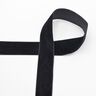 Fluweelband Effen [25 mm] – zwart,  thumbnail number 1