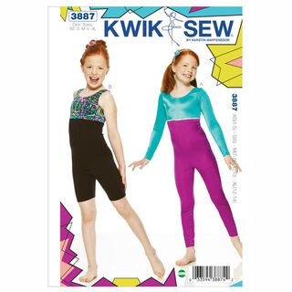 Sportkleding voor meisjes, KwikSew 3887, 