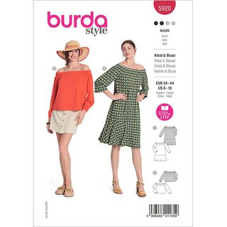Jurk/Blouse  | Burda 5920 | 34-44, 