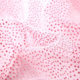 Glitzertüll Minipunkte – roze, 
