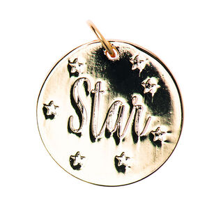 Hanger Star [Ø17 mm] | Rico Design – goud, 