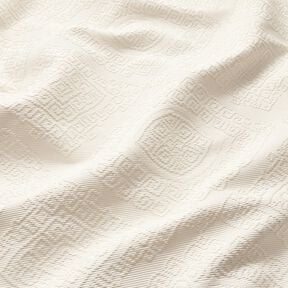 Decostof Jacquard decoratieve diamanten 275 cm – ecru, 