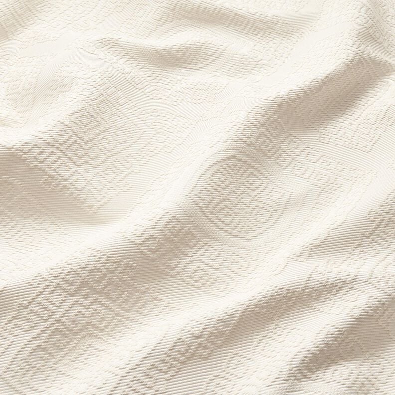 Decostof Jacquard decoratieve diamanten 275 cm – ecru,  image number 2