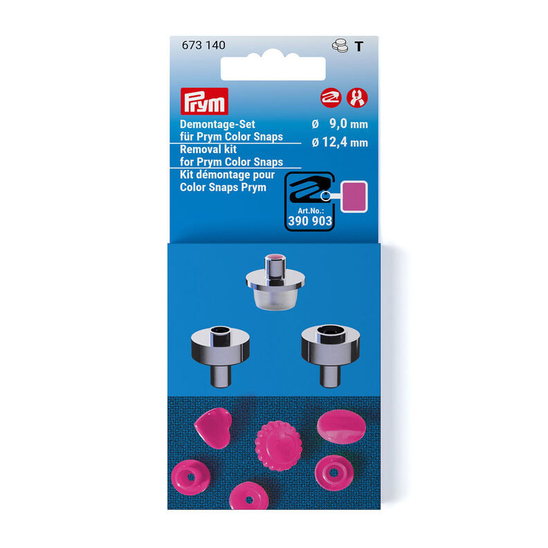 Demontageset Color Snaps [Ø 9 + 12,4 mm] | Prym – zilver metallic,  image number 1